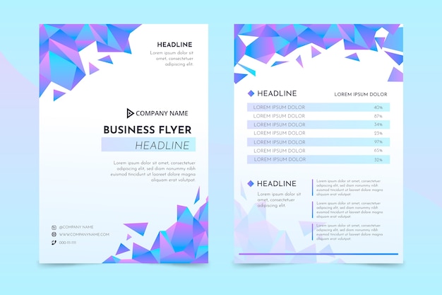 Abstract business flyer template