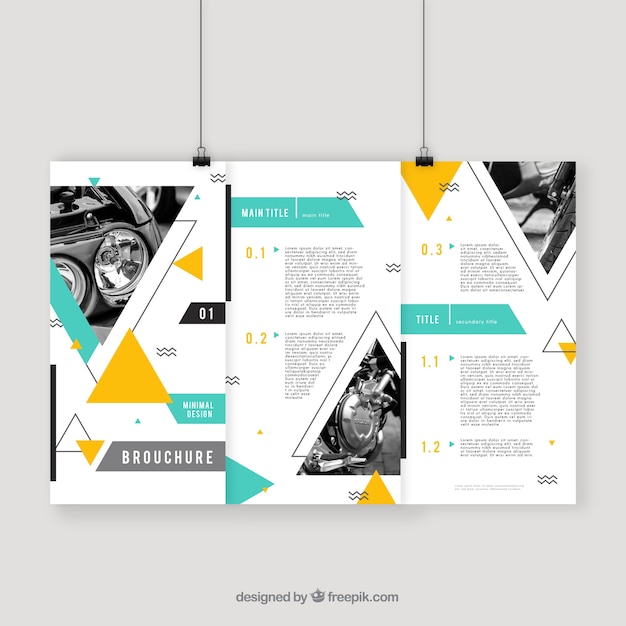 Free vector abstract business flyer