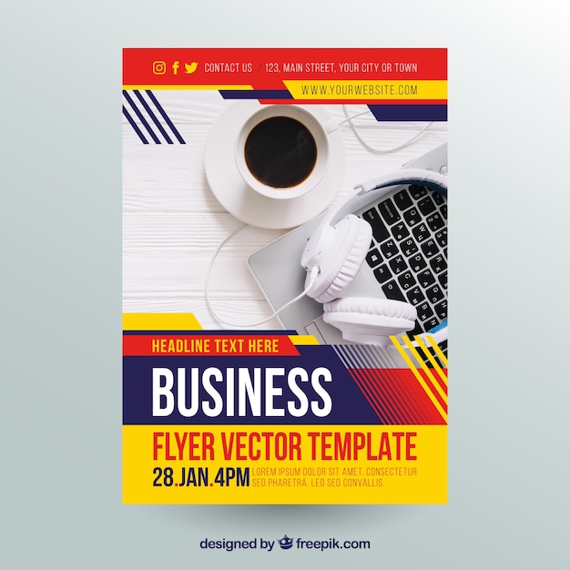 Abstract business flyer