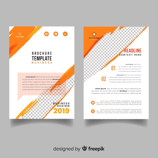 Abstract business flyer