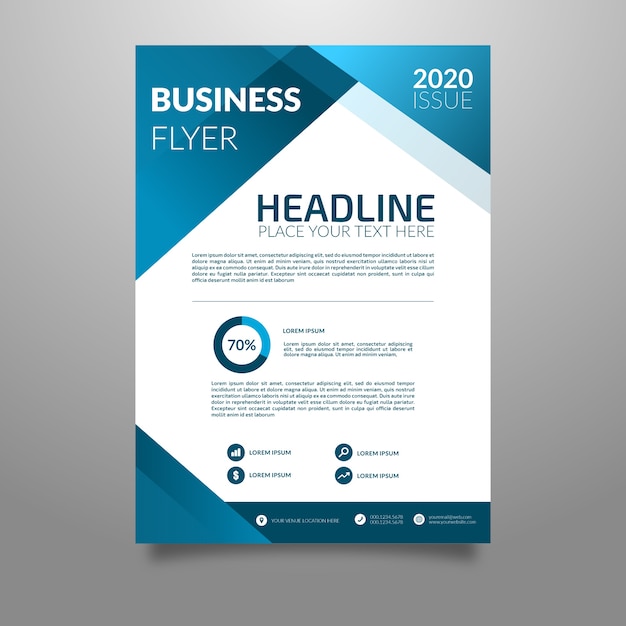Abstract business flyer