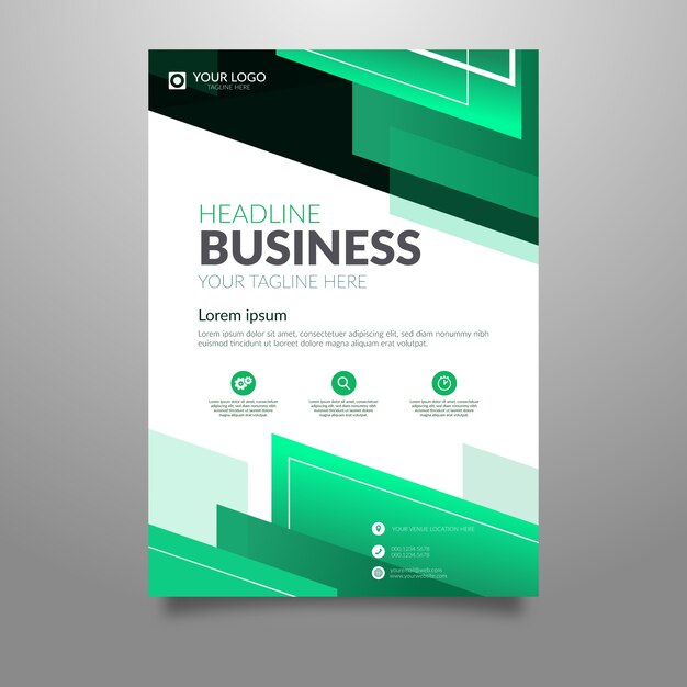 Abstract business flyer