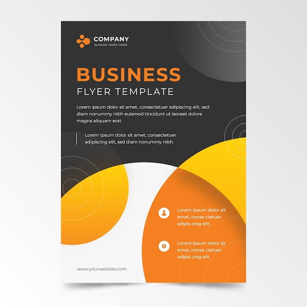 Free vector abstract business flyer