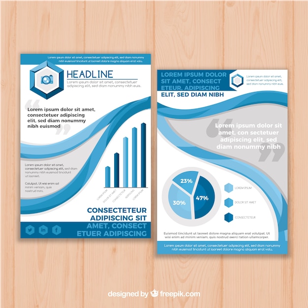 Abstract business poster template