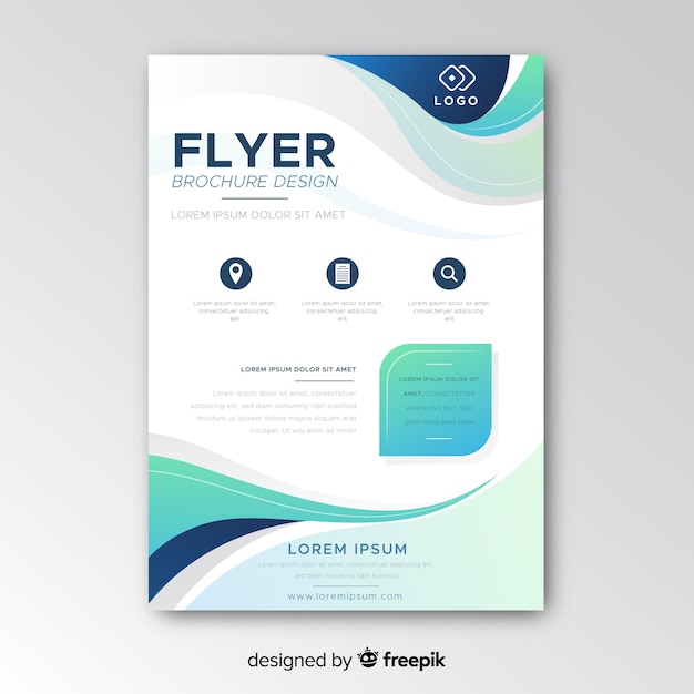 Abstract bussiness flyer template