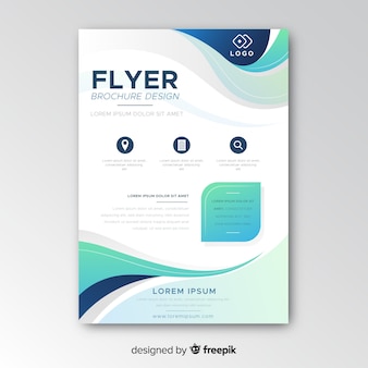 Abstract bussiness flyer template