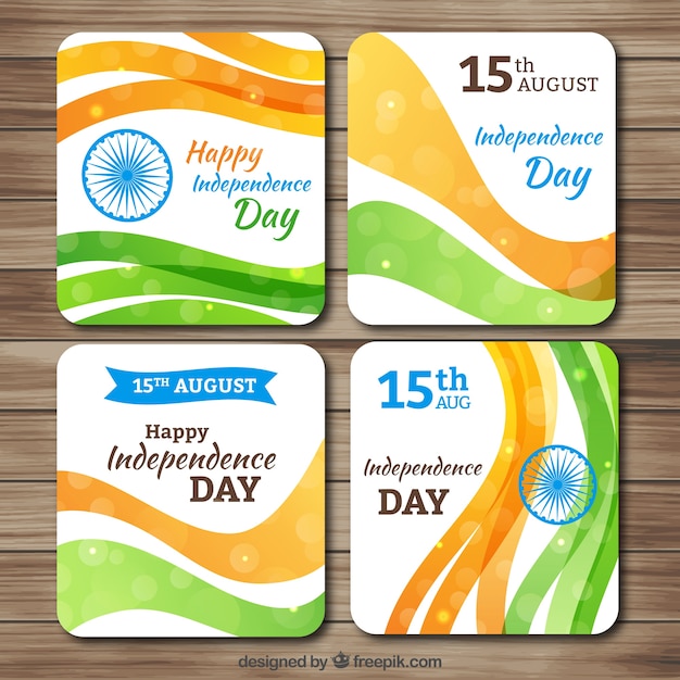 インド独立のdatの抽象カード