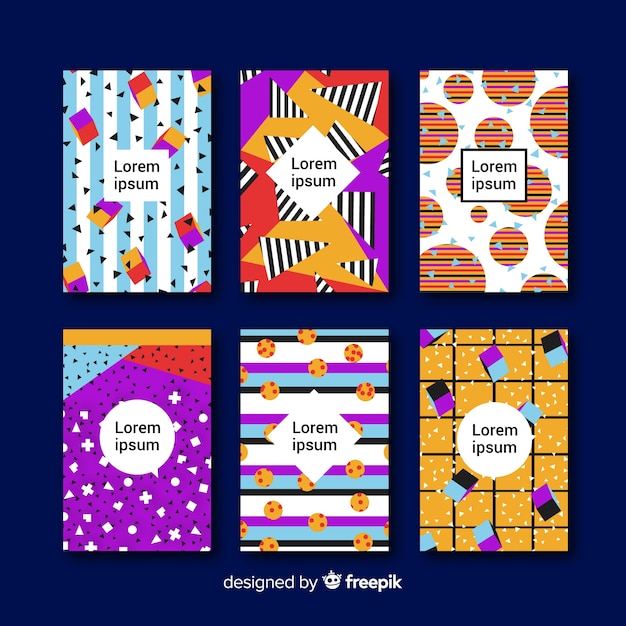 Free vector abstract cards template