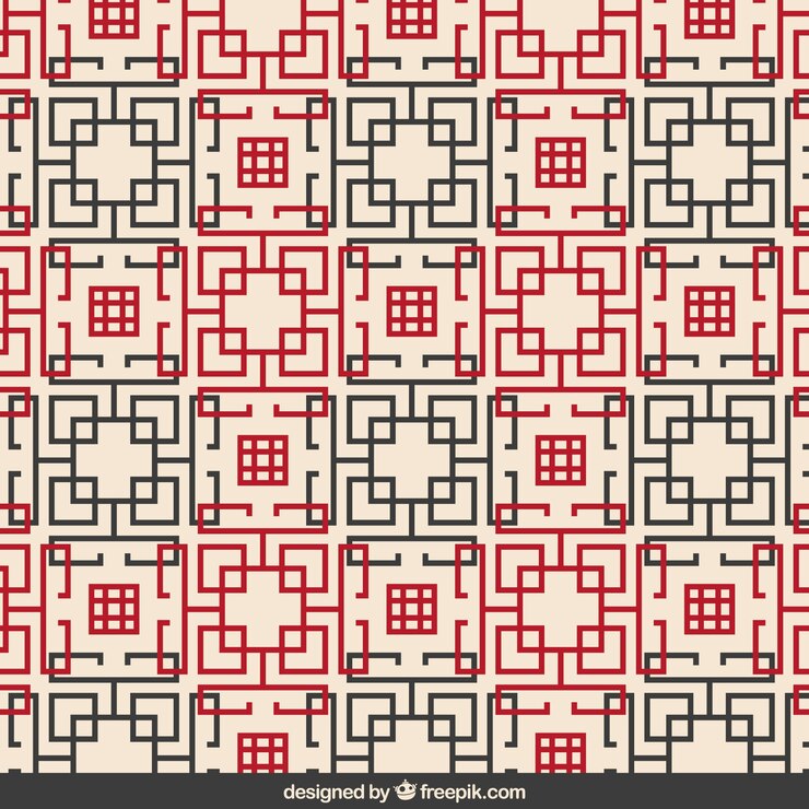 Free Vector Abstract chinese geometric pattern