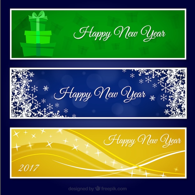 Abstract christmas banners collection