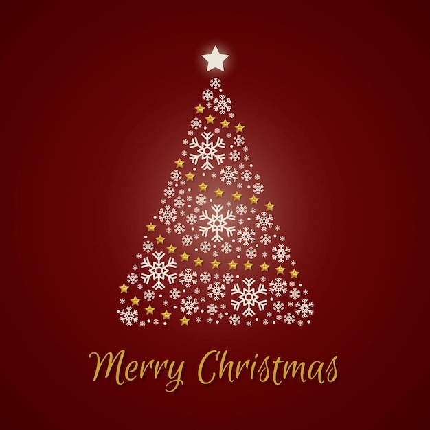 Free vector abstract christmas tree concept