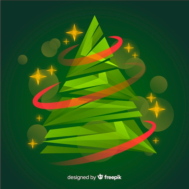 Free vector abstract christmas tree