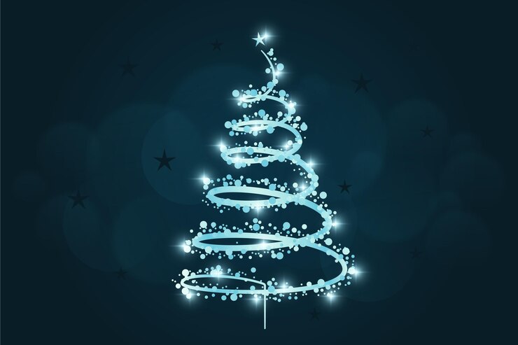 Free Vector abstract christmas tree