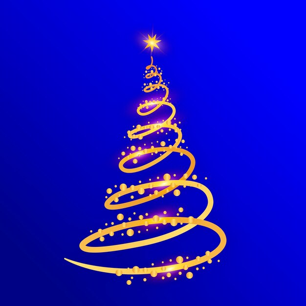 Free vector abstract christmas tree