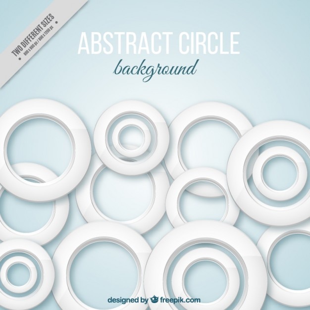 Free vector abstract circles background