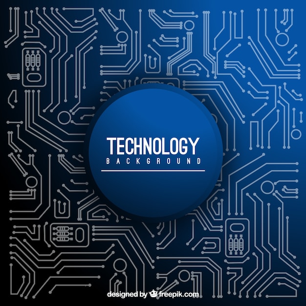 無料ベクター 抽象的な回路の背景