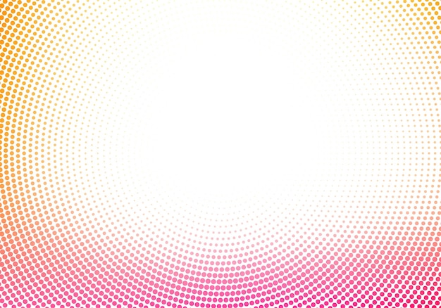 Abstract circular decorative colorful dotted on white background