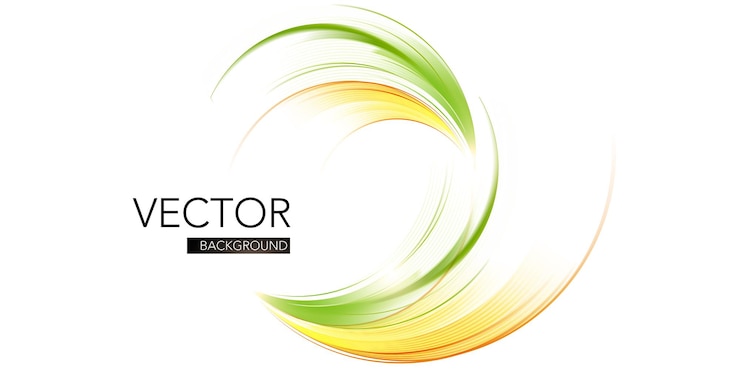 Free Vector abstract circular wavy with blurred light swirl lines isolated,