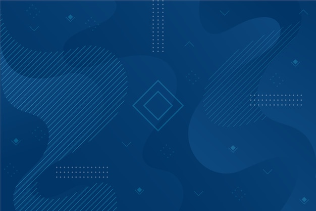 Free vector abstract classic blue background with geometric shape