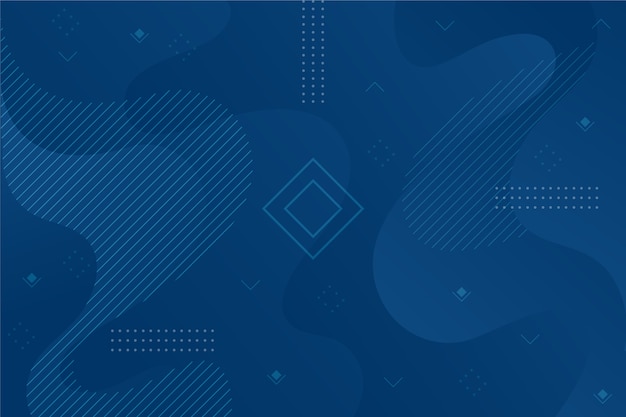 Abstract classic blue background with geometric shape Free Vector