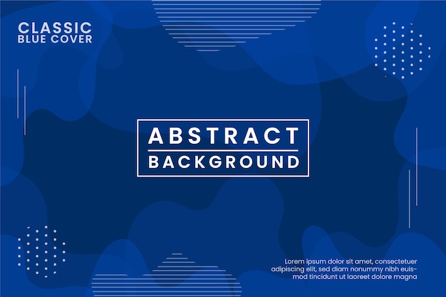 Free vector abstract classic blue background