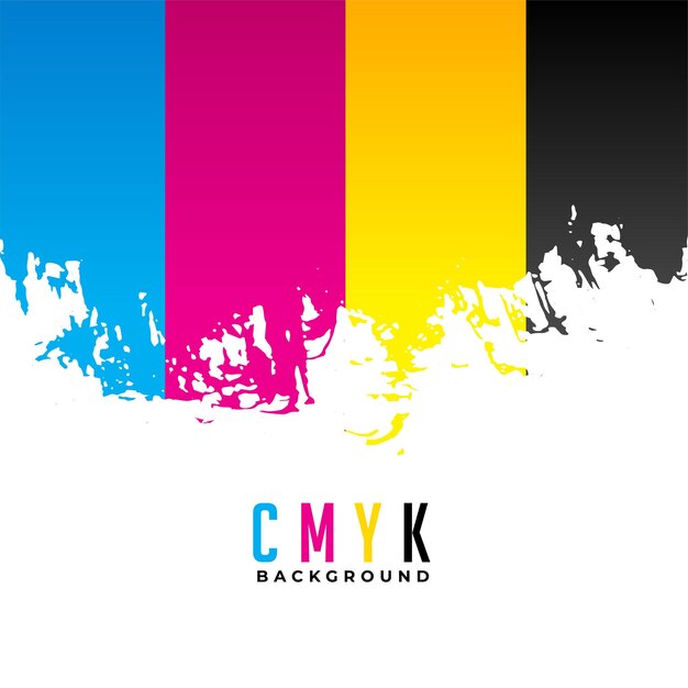 Абстрактные цветные полосы cmyk