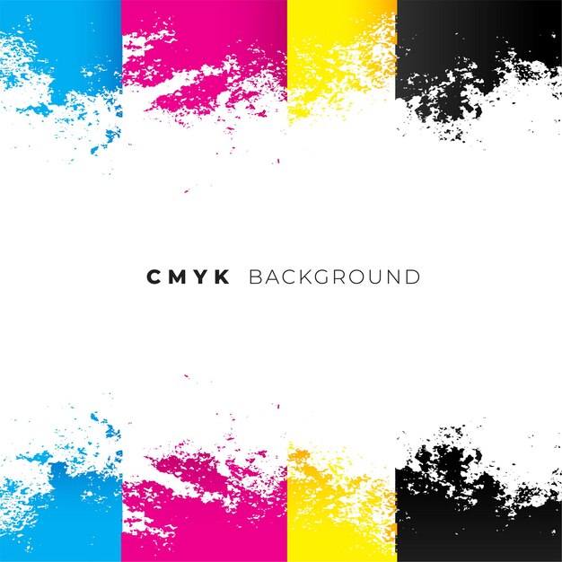 추상 cmyk 수채화 배경 디자인