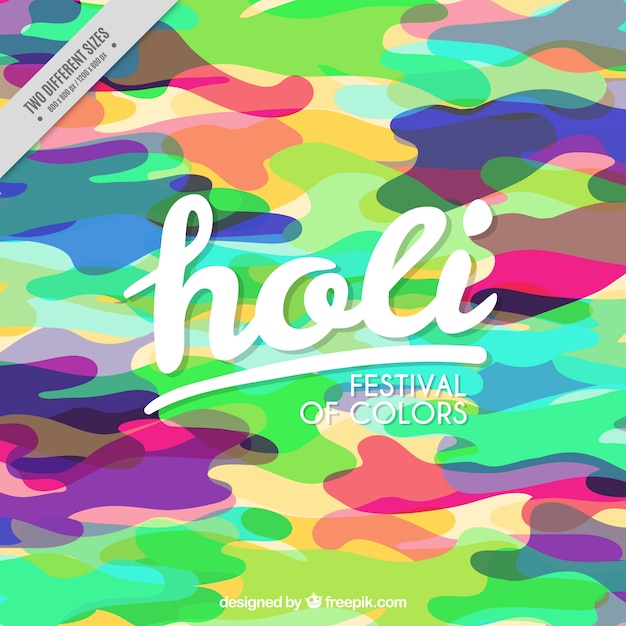 Free vector abstract colored background of holi