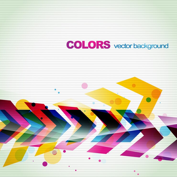 Free Vector abstract colorful arrow background
