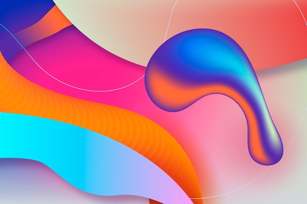 Abstract colorful background with shapes