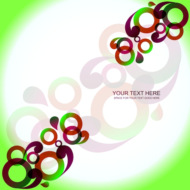 Free vector abstract colorful background with space for text