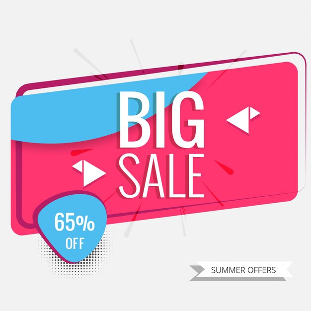 Abstract colorful big sale background vector