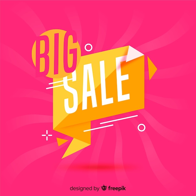 Abstract colorful big sale banner