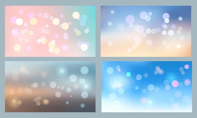 Abstract colorful bokeh light background