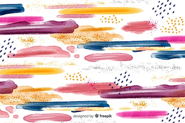 Abstract colorful brush strokes background