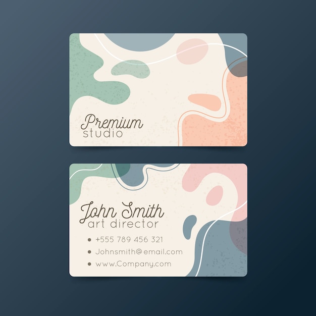 Abstract colorful business card