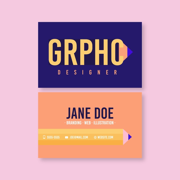 Free Vector abstract colorful business card