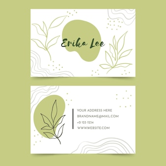 Abstract colorful business card