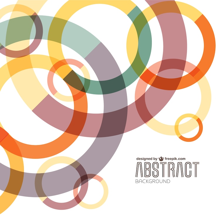 Free Vector abstract colorful circles background 