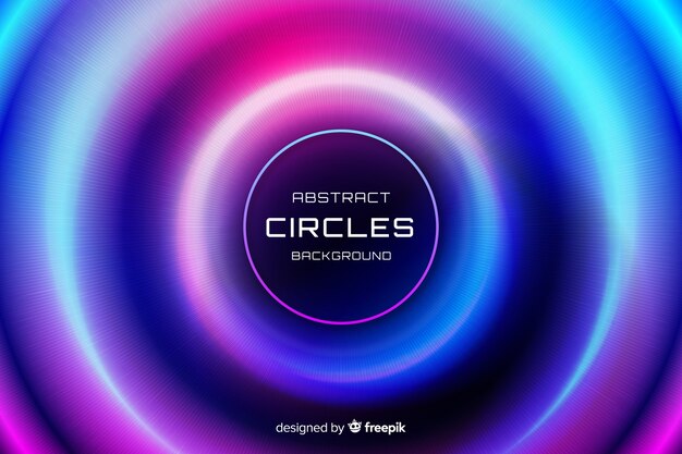 Abstract colorful circles background