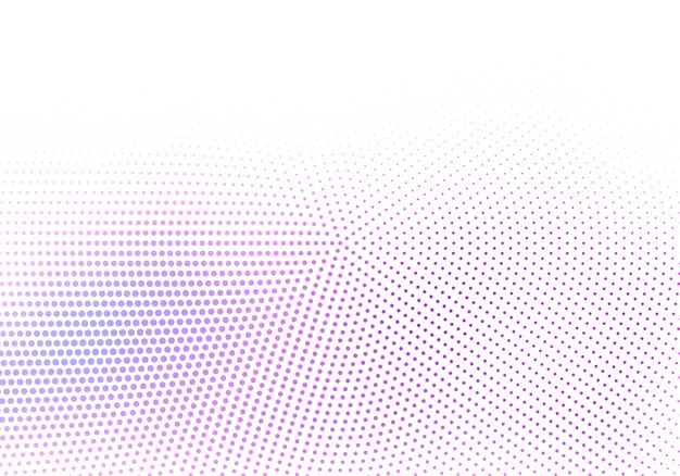 Abstract colorful circular halftone on white background