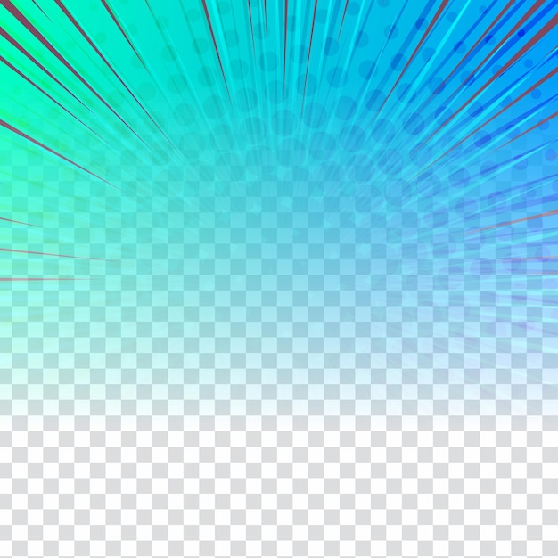 Get a Free Download of Abstract Colorful Comic Design on Transparent Background