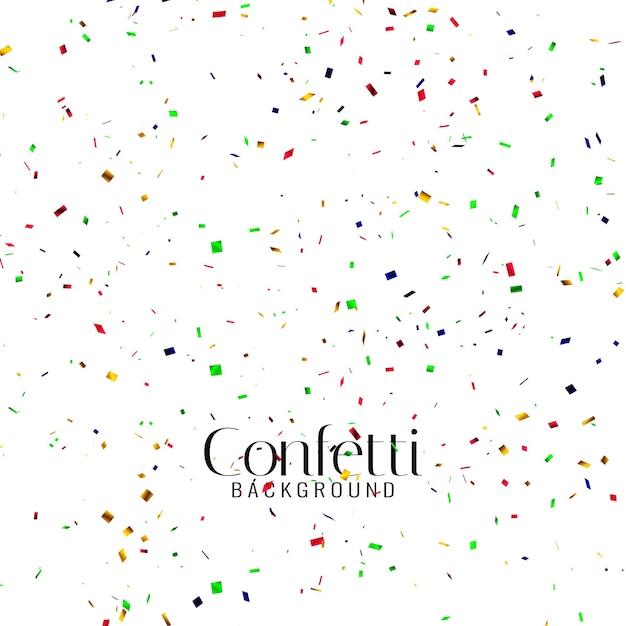 Abstract colorful confetti decorative background vector