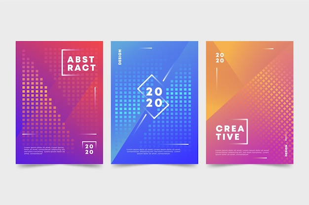 Abstract colorful covers pack