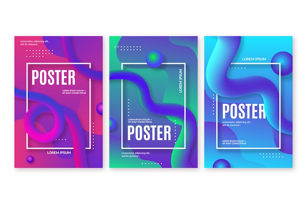 Abstract colorful covers pack