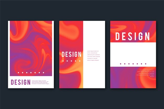 Abstract colorful covers template