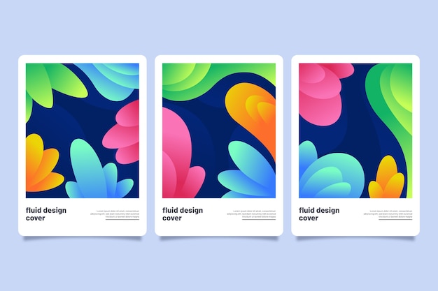 Free vector abstract colorful covers