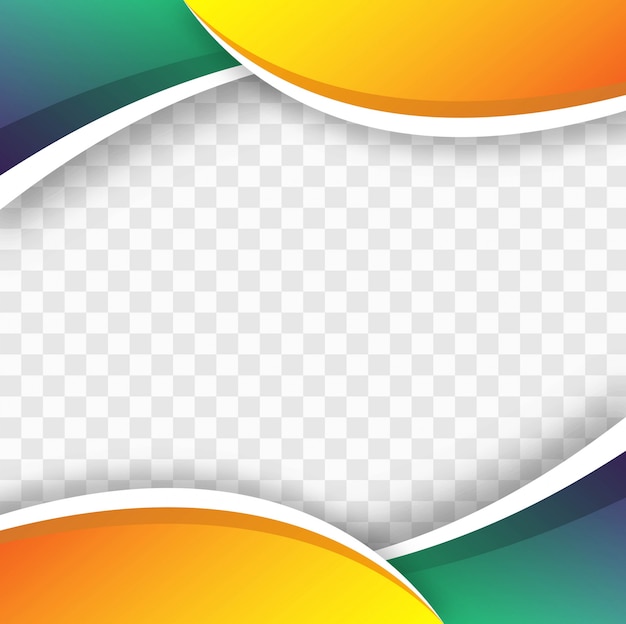 Abstract Colorful Design Wave Background