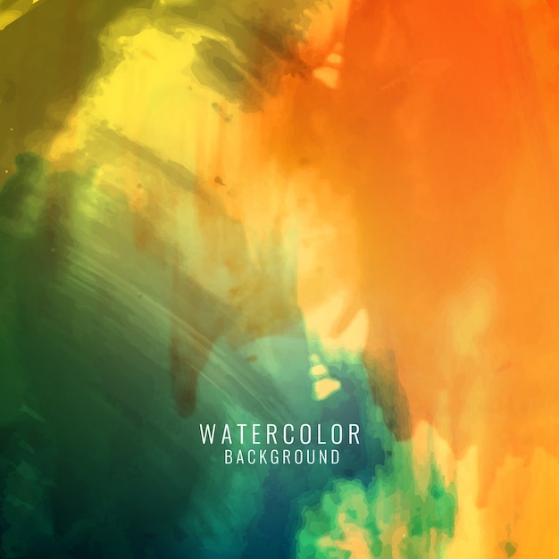 Abstract colorful elegant watercolor background