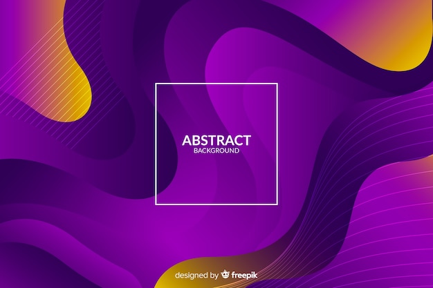 Free vector abstract colorful flow shapes background